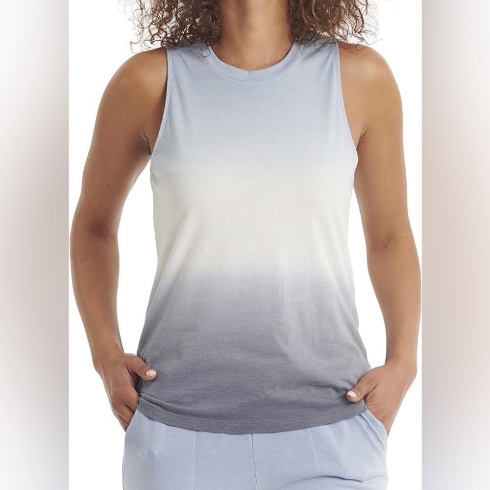 NWT- Splendid-Peri Dip Dye Jersey Cotton Crew Neck Tank Top- Size XS